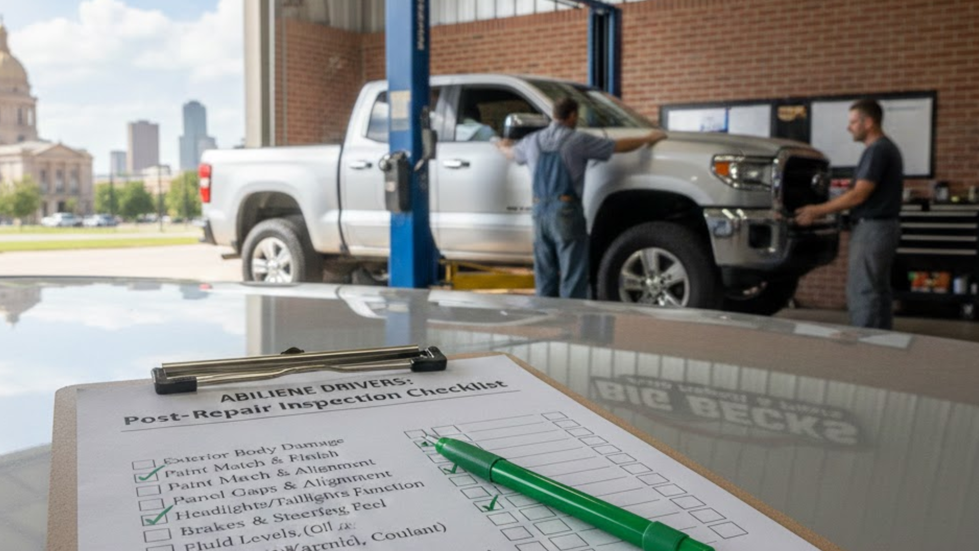 Featured image for “Post-Repair Inspection Checklist for Abilene Drivers”